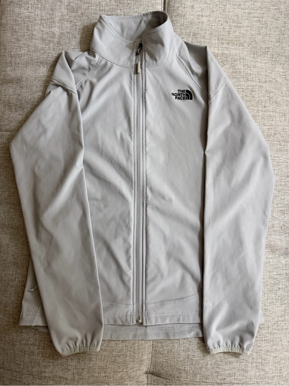 The North Face woman’s Light Gray Full-Zip Jacket